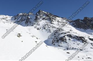 Photo Texture of Background Snowy Mountains